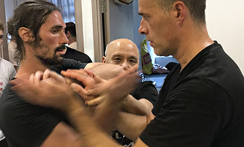 Sifu Sauer aus Tübingen hier mit Meister Lok Keng Kong